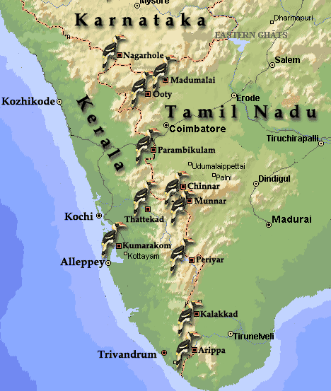 Western Ghats Physical Map 83891848.Gif